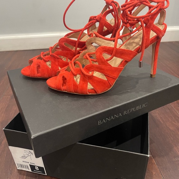 Banana Republic Suede Jenne Heel - Dune Red - Picture 2 of 4